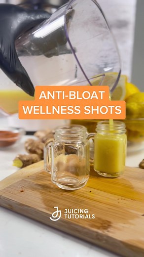 Reset your system with our Anti-Bloat Wellness Shot! Made with fresh lemon, ginger, and a kick of cayenne pepper, this zesty blend is sure to help relieve bloating and help you feel refreshed and rejuvenated. Ingredients: 1 Lemon 1 inch piece ginger 1 tsp cayenne pepper Drinking lemon juice can help alleviate constipation and flush the excess salt from your system. Ginger can cut down on fermentation, constipation and other causes of bloating and intestinal gas. The capsaicin in cayenne pepper r