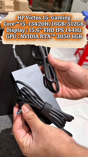 HP Victus 15-Gaming | FA2013DX $649 - Intel® Core™ i5-13420H Processor - RAM : 8GB DDR4 - Storage : 512GB M.2 PCIe 4.0 - Display : 15.6" FHD IPS 144Hz - GPU : NVIDIA RTX™ 3050 6GB - Keyboard : Backlit Keyboard - OS : Windows 11 License - Color : Mica silver - Code : O008FA2013DX-A1 - ------------------------ - Free : Gaming Backpack, Cleaning Kit - Free : Gaming Mouse / Pad | CC Computer