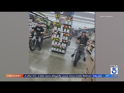 Teens on e-bikes terrorize Walmart customers