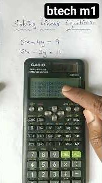 Solve Linear Equations in 10 Seconds 🔥 | Calculator Trick | #btech #m1
