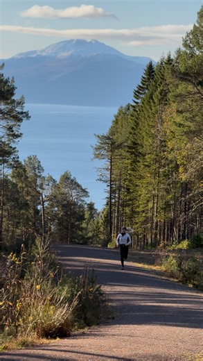 Running through a painting called Norway 🎨🩵🌿 #run #nature #travel #norway #view | Lucie Neumannová