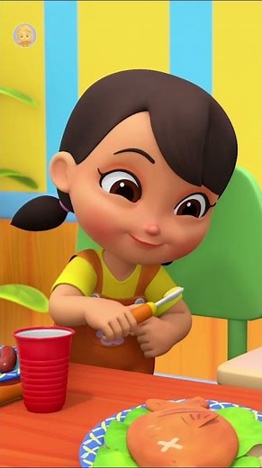 Chew Your Food, Healthy Eating Habi #trending #viralshort #kidscartoon #babysong #ytshort #healthyea