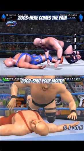 WWE 2002 vs 2003 SmackDown HCTP Vs SYM | Stunner vs Angle Slam Ankle Lock Steve Austin vs Kurt Angle