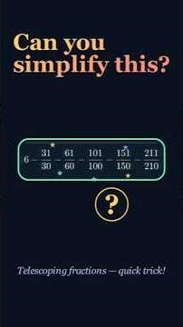 ✨ Tricky Math Simplification | Can You Solve It?