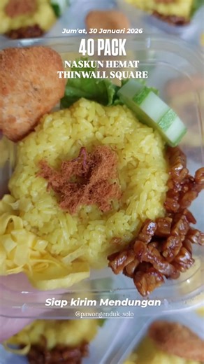 30 Jan 26 Terimakasih kak Adys. 40 pack naskun square terkirim ke Mendungan. . - Naskun Hemat Square - Harga : Rp 8.000,- Minimal order : 30 pack