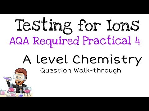 Testing for Ions | AQA Required Practical 4 | A level Chemistry | Question Walkthrough