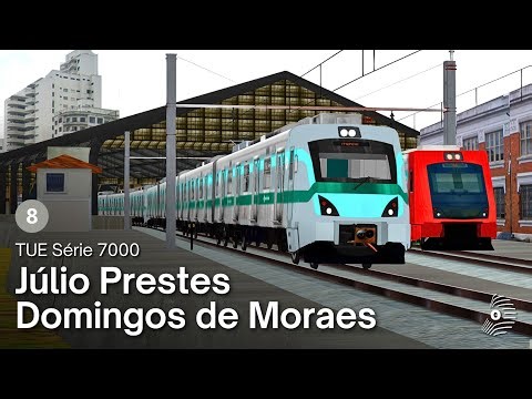 OpenBVE: JÚLIO PRESTES → DOMINGOS DE MORAES com o TUE SÉRIE 7000 da VIAMOBILIDADE! Linha 8 Diamante