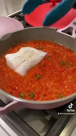 Perfectly moist and delicious Mediterranean Poached Cod 🐠