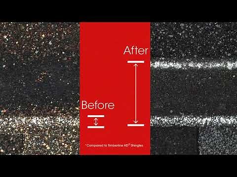 GAF Timberline HDZ Shingles with the StrikeZone Nailing Area