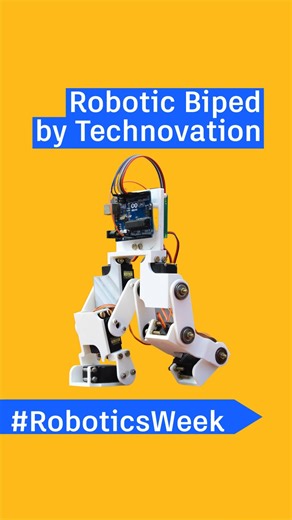 Get your class excited about robotics with this classroom-ready project by students Kousheek and Satya! This bipedal robot was designed and made using Autodesk Fusion, Arduino, and #3Dprinting. Get the step-by-step tutorial, code and files: https://bit.ly/4lnQ01g #RoboticsWeek #RoboWeek #Robotics #TeachWithAutodesk | Autodesk Education
