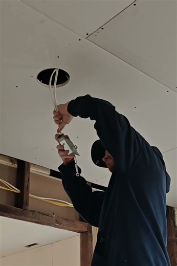 Light Installation! #recessedlighting #ledlights #farmhouse #historichome