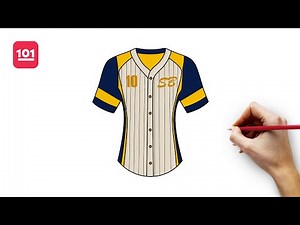 How to Draw Softball Jersey | Easy Step-by-Step Drawing Tutorial
