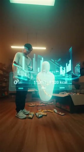 แคลอรี่อลหม่าน: เมื่อหุ่นยนต์จัดระบบแคลอรี่ในโลกอนาคต | Calorie Chaos: Faceless Robot Organizes Calo