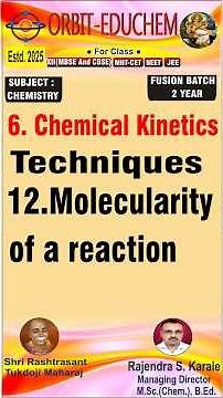 Class12+MHT-CET+NEET+JEE 6.Chemical Kinetics T:-12