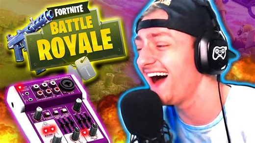 FORTNITE VOICE CHANGER TROLLING! *Funny Reactions!*