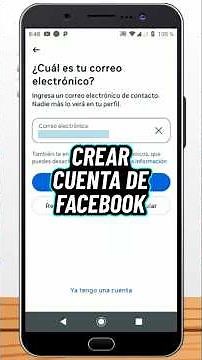 Cómo CREAR UNA CUENTA DE FACEBOOK Nueva #facebook #cómo #tutoriales #tutorial #celular #smartphone