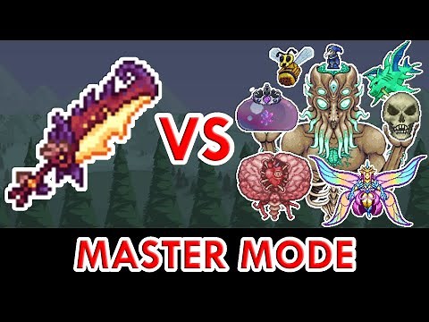 Terraria 1.4.1 - Flying Dragon vs ALL Bosses (Master Mode)