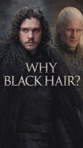 Why Jon Snow Has Black Hair? 🤔 #shorts #jonsnow