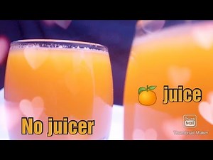 how to make orange juice without juicer recipe by Life Pantry of Nadia