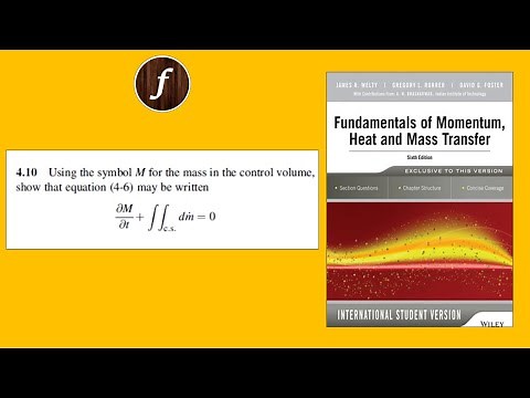 Chapter 4 Q4.10 | Fundamentals of Momentum Heat and Mass Transfer | Welty, Rorrer, Foster