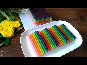 How to Make Rainbow Agar Agar / Rainbow Pudding