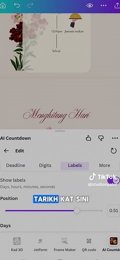 Tutorial RSVP & Live Wish Kad Jemputan Kahwin Canva
