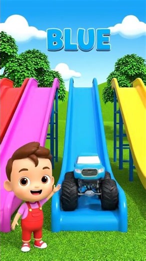 Learn Pink Color 💗 | Cute Toddler & Pink Monster Truck | 3D Educational Video