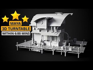 How To Render Ambient Occlusion Turntable In Maya Arnold | Maya Turntable