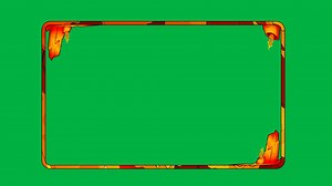 Download Red animated lava fire Twitch and Youtube stream 16 9 webcam overlay border for streamers for free