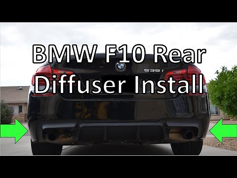 BMW Rear Diffuser Install | 2015 535i msport