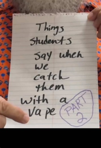 High School Principal Catches Student Vaping — What Happened