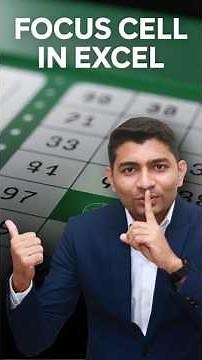 Focus cell in Excel🤯🔥 #excel #exceltips #exceltricks #exceltutorial #advancedexcel #excel365