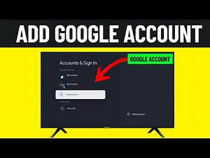 How to Login Google Account in Smart TV || Add Google Account in Your Tv