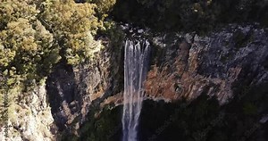 Purling brook Falls at Springbrook National Park in Queensland