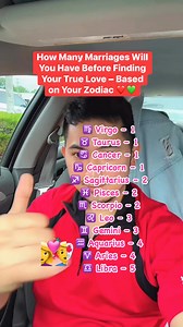 How Many Marriages Will You Have Before Finding Your True Love – Based on Your Zodiac ❤️💚 #marriage #truelove #couplegoals #foryoureels #trendingreelsvideo #fbreelsfypシ゚ #viralreelsfb #followersreelsfypシ゚viralシfypシ゚viralシalシ | Balbino Jr Lubid