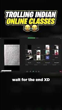Trolling Indian Zoom Classes😂 | #shorts #YoutubeShorts