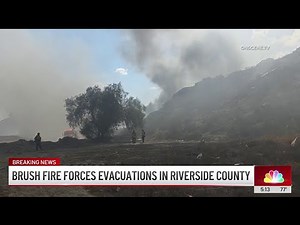 Myers Fire prompts evacuation orders in Riverside County