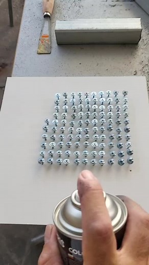 Spray Painting Metal Screws for a Stylish Finish