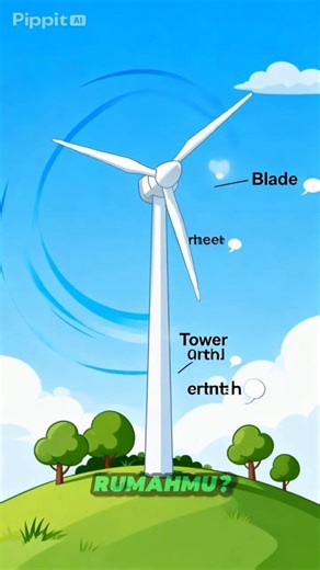 How Wind Turbines Work #animation #hydropower #windturbine #electric