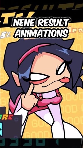 FNF NENE RESULT SCREEN ANIMATONS #fnf #fnfmod #animation #nene #shorts