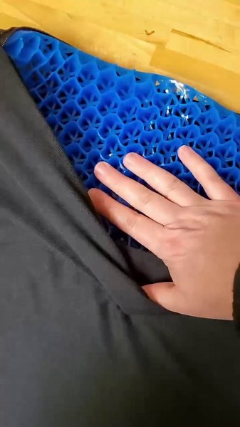 Gel Seat Cushion for Long Sitting, Cooling Gel Cushion pad for car Soft and Thick, Gel Chair Cushion with Non-Slip Cover, Gel Cushion Breathable for Office Home Chair for Back, Coccyx