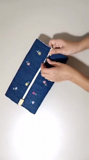DIY Zipper Box Pouch Sewing Tutorial