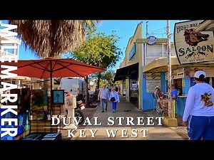[4K] DUVAL STREET - KEY WEST, FL - 4K Relaxing Tropical Scenic Walking Tour with Binaural 🎧