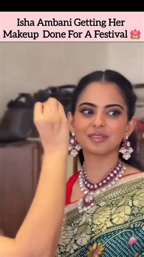 Isha Ambani's Makeup look l By namratasoni #ambani #ishaambani