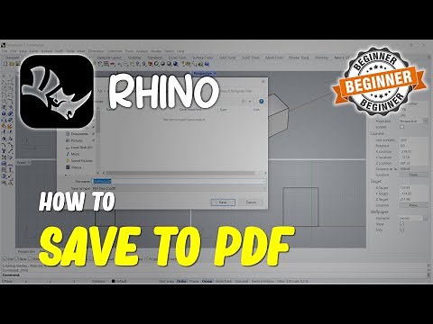 Rhino How To Save To PDF