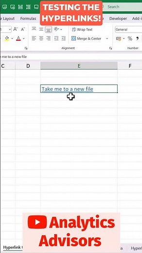 Testing the Hyperlinks in Excel! 🔗 #shorts