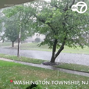 54K views · 1.1K reactions | Check this out! In Washington Township, New Jersey, severe weather brought a hail storm Thursday afternoon. Great shot  Richard Feger! https://7ny.tv/3wv6hHB | ABC7NY | Facebook
