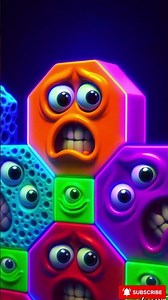 The Escaping Orange Block! ⚡ Neon Loop Animation