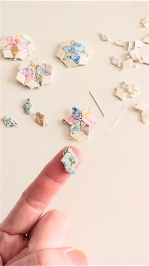 I make miniature patchwork. Small quilts, 1cm on each side.