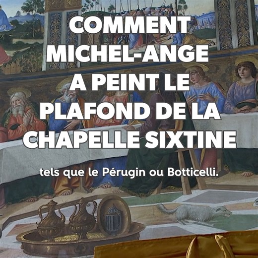 299K views · 4.1K reactions | L'impressionnant plafond de la chapelle Sixtine est un symbole du Vatican. Mais comment a fait Michel-Ange pour le peindre ? À voir sur RMC BFM Play : https://www.rmcbfmplay.com/thematiques/science-technologie?themeId=RefTile::593fe2b2-320d-405b-bdc2-6b68196a49e4 | RMC Découverte | Facebook